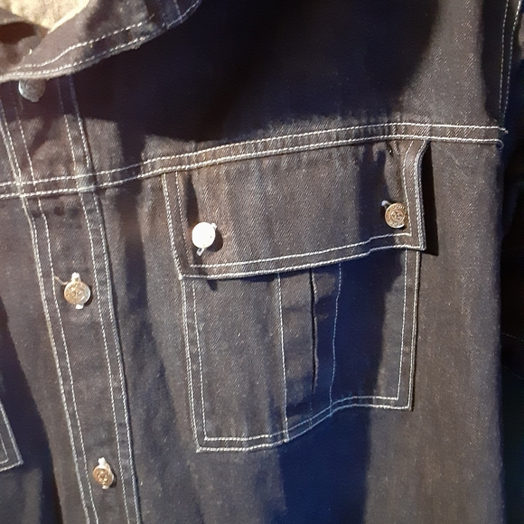 Boom X denim button-down short sleeve shirt - Picture 3 of 7